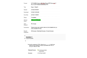 HLTH 4000 Week 6 Final Exam (100 out of 100 points)
